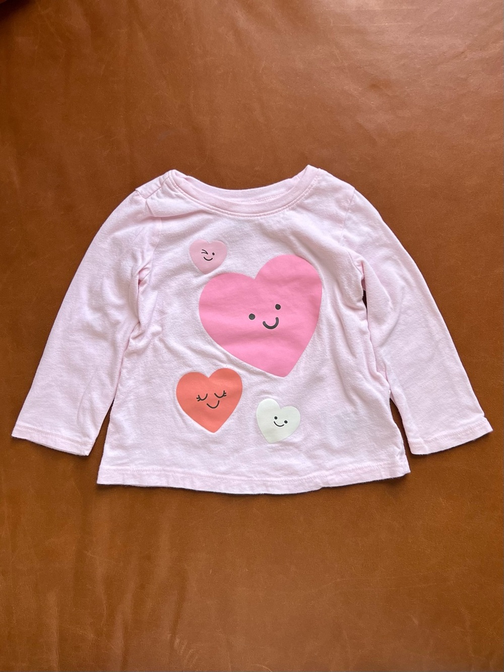 GAP Baby Pink Hearts T-Shirt, 18-24mo